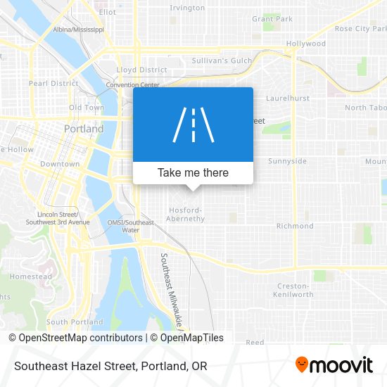 Mapa de Southeast Hazel Street