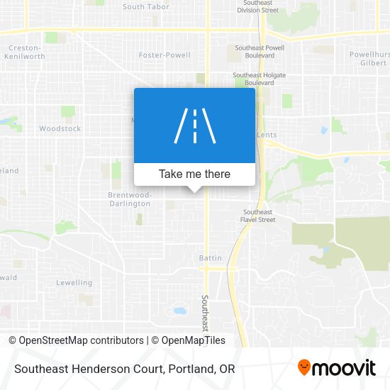 Southeast Henderson Court map