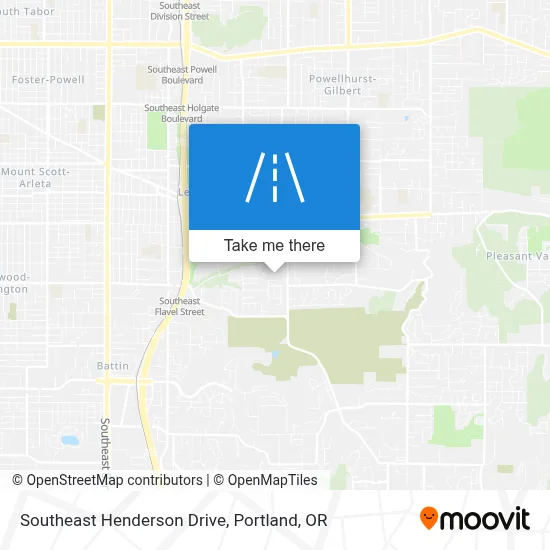 Southeast Henderson Drive map
