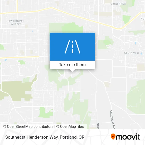 Southeast Henderson Way map