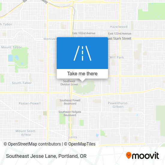 Southeast Jesse Lane map