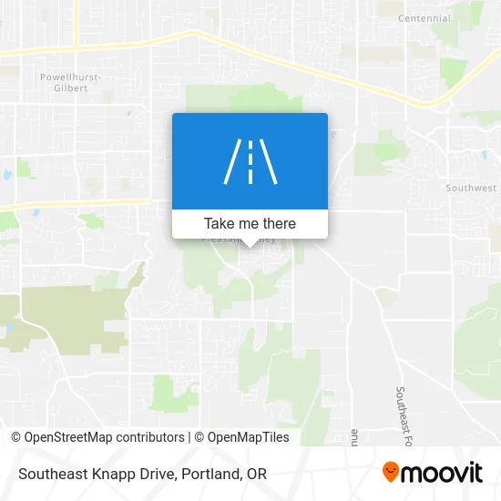 Southeast Knapp Drive map