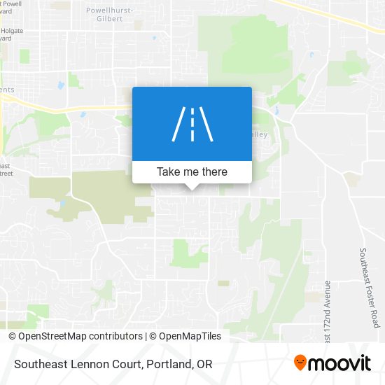 Southeast Lennon Court map