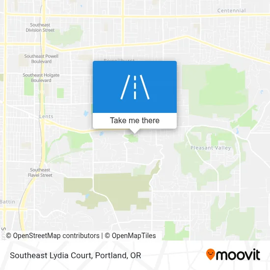 Southeast Lydia Court map