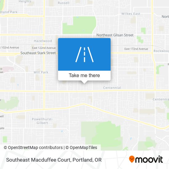 Mapa de Southeast Macduffee Court