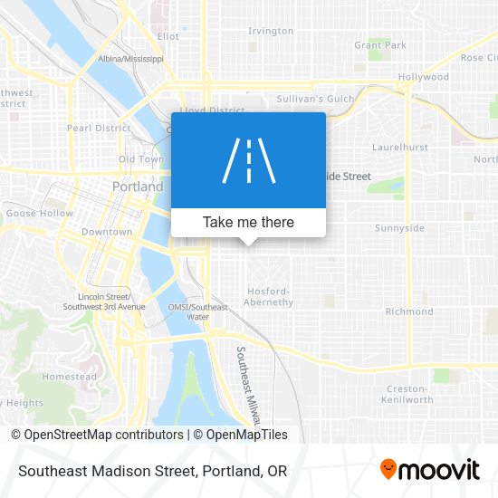 Mapa de Southeast Madison Street