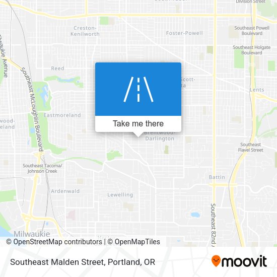 Mapa de Southeast Malden Street