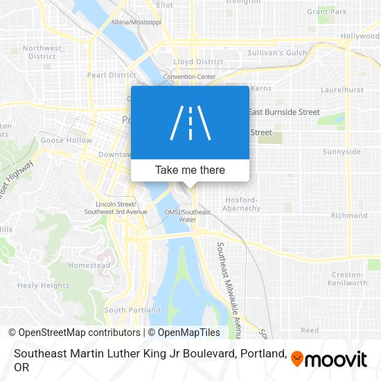 Mapa de Southeast Martin Luther King Jr Boulevard