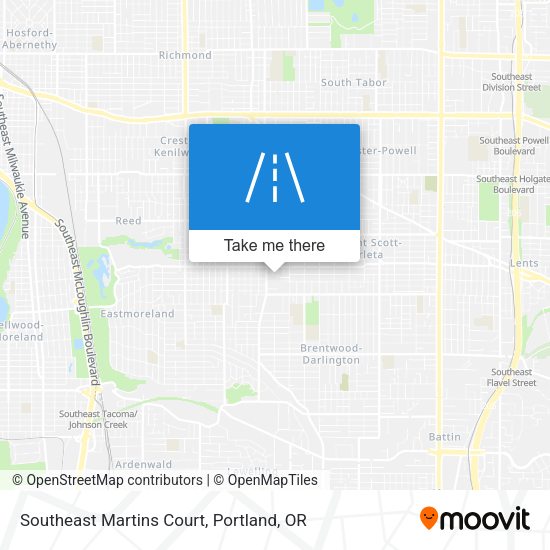 Southeast Martins Court map