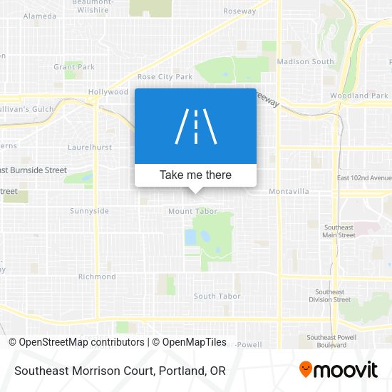 Mapa de Southeast Morrison Court
