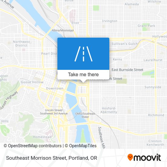 Southeast Morrison Street map