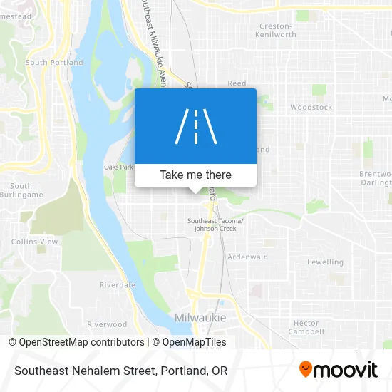 Southeast Nehalem Street map