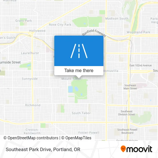 Southeast Park Drive map