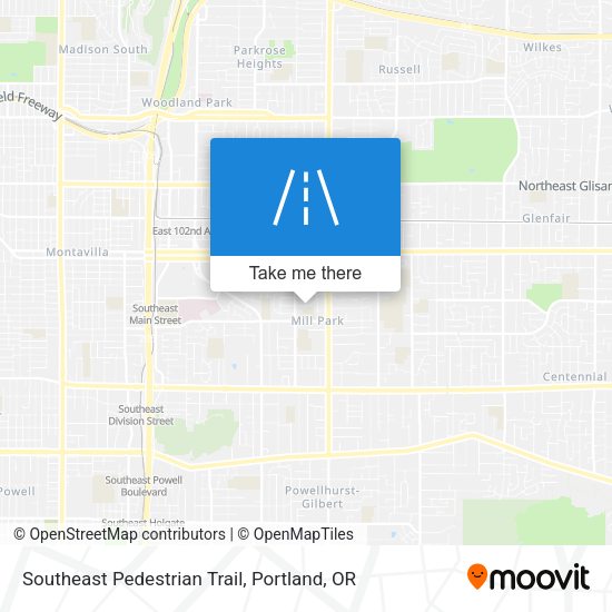 Southeast Pedestrian Trail map