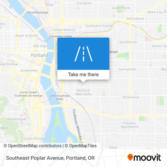Southeast Poplar Avenue map