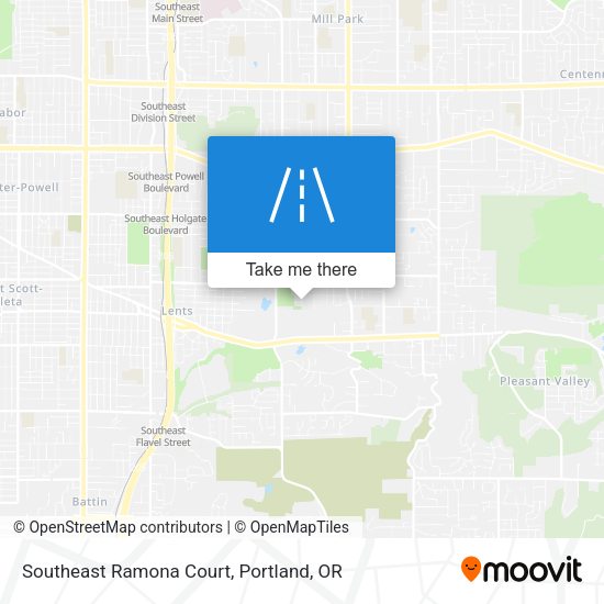 Mapa de Southeast Ramona Court