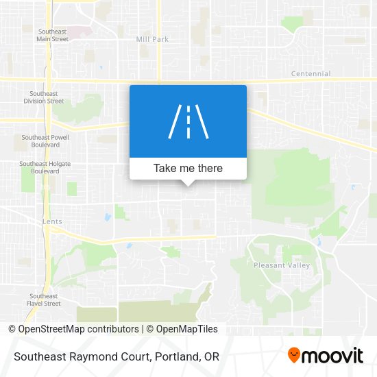 Mapa de Southeast Raymond Court