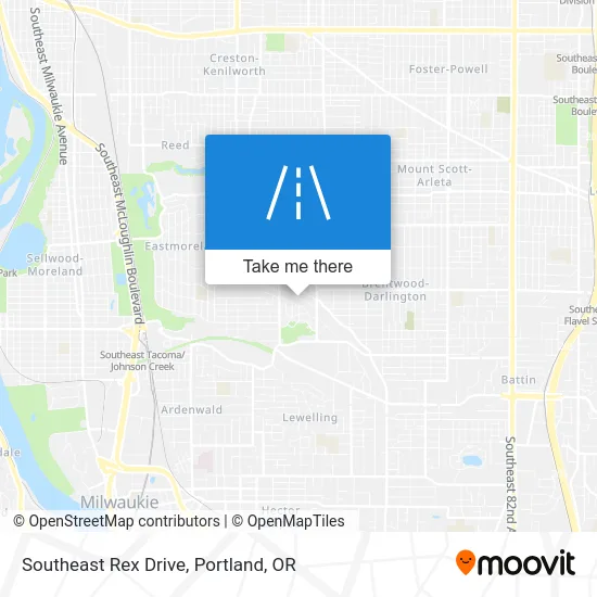 Southeast Rex Drive map