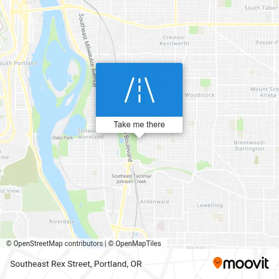 Southeast Rex Street map