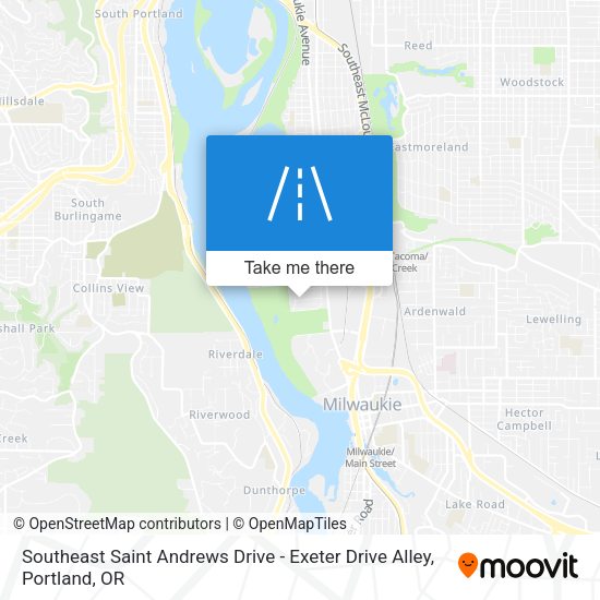 Southeast Saint Andrews Drive - Exeter Drive Alley map
