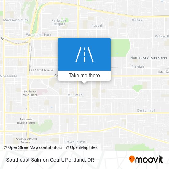 Mapa de Southeast Salmon Court