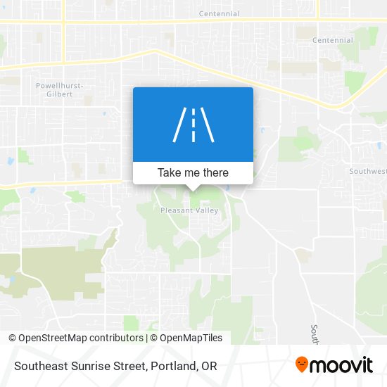 Southeast Sunrise Street map