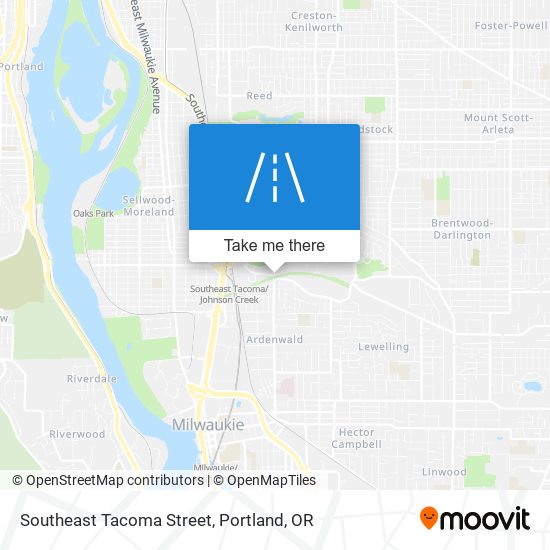 Mapa de Southeast Tacoma Street