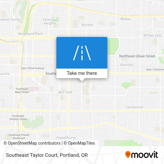 Mapa de Southeast Taylor Court