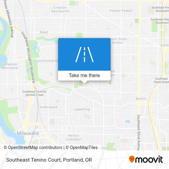 Southeast Tenino Court map