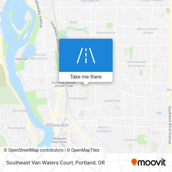 Mapa de Southeast Van Waters Court