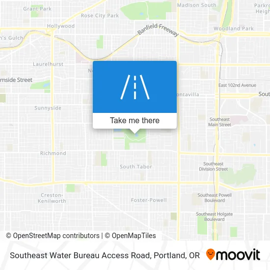 Southeast Water Bureau Access Road map