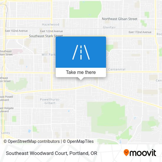 Mapa de Southeast Woodward Court