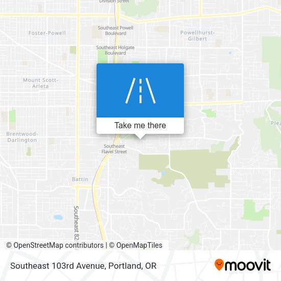 Mapa de Southeast 103rd Avenue