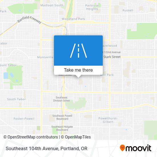 Mapa de Southeast 104th Avenue