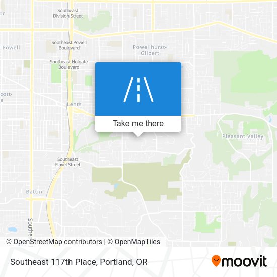 Southeast 117th Place map