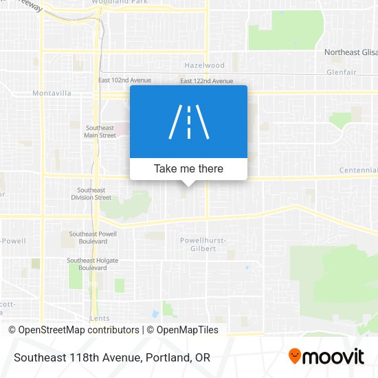 Mapa de Southeast 118th Avenue