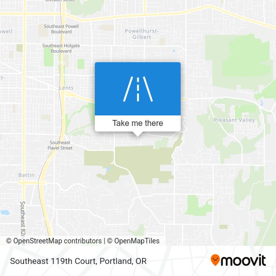 Southeast 119th Court map