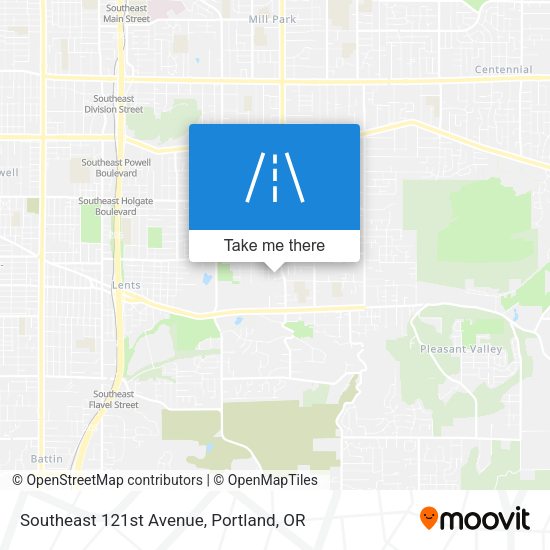 Mapa de Southeast 121st Avenue