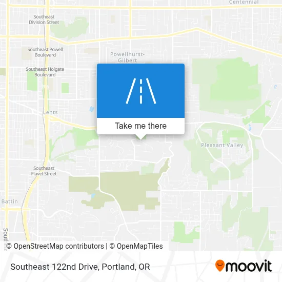 Southeast 122nd Drive map
