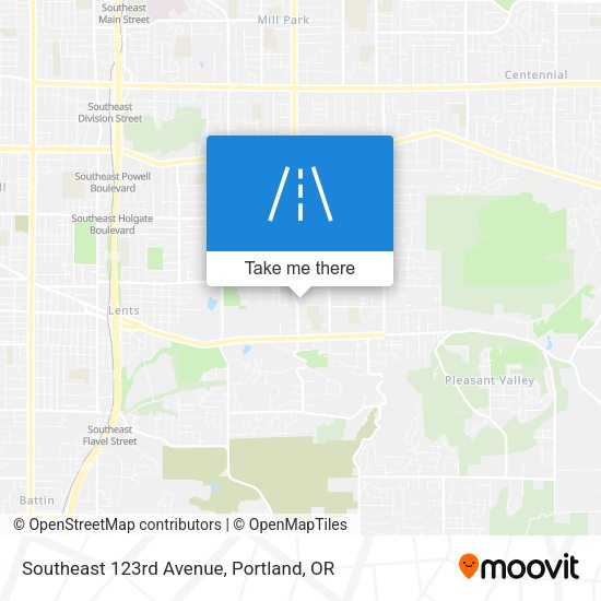 Mapa de Southeast 123rd Avenue