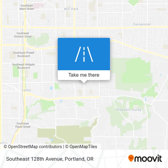 Mapa de Southeast 128th Avenue