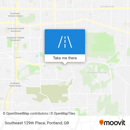 Southeast 129th Place map