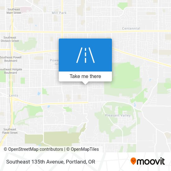 Mapa de Southeast 135th Avenue
