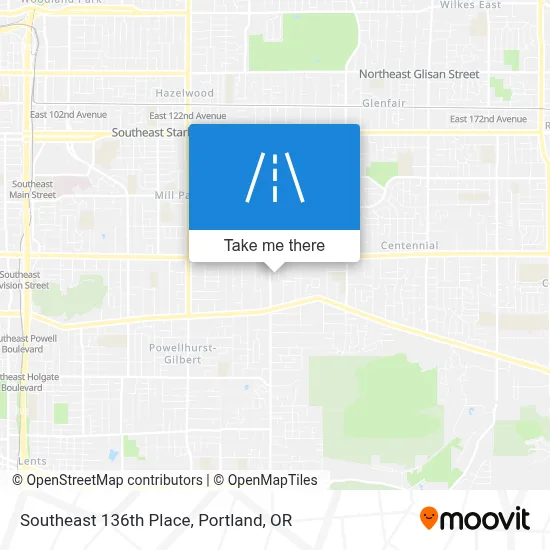 Southeast 136th Place map