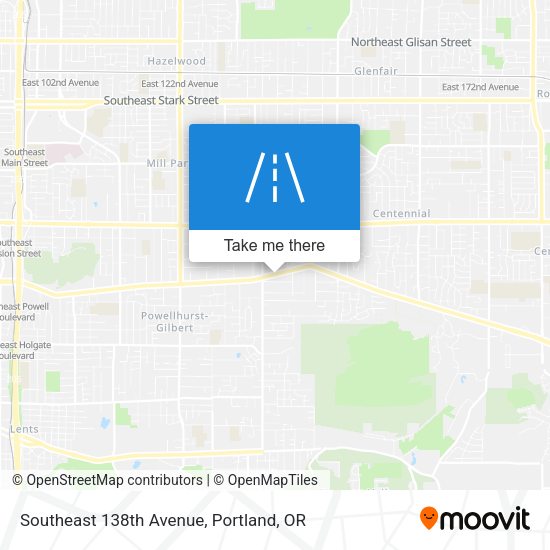Mapa de Southeast 138th Avenue