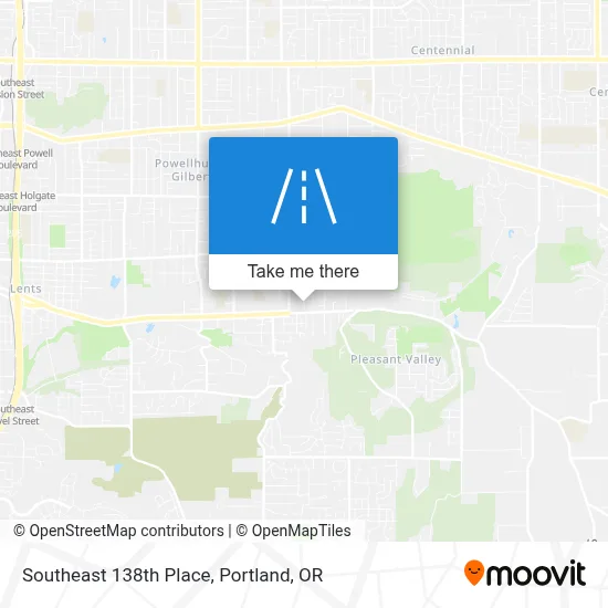 Southeast 138th Place map
