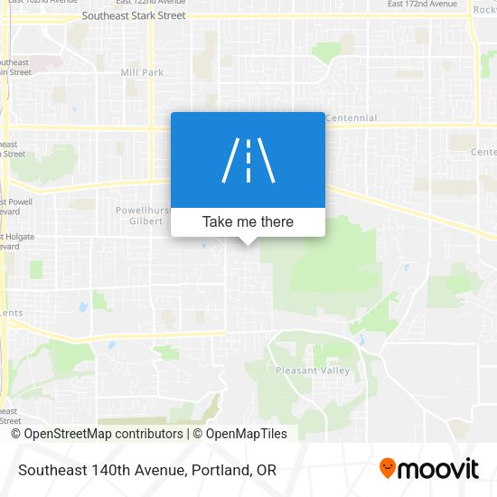 Southeast 140th Avenue map