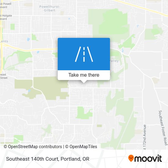 Southeast 140th Court map