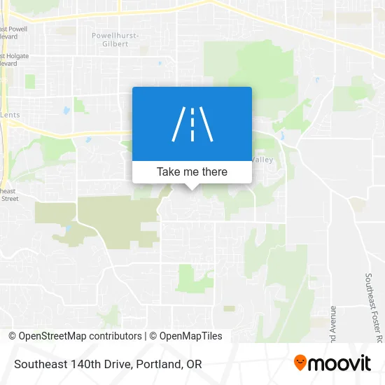 Southeast 140th Drive map