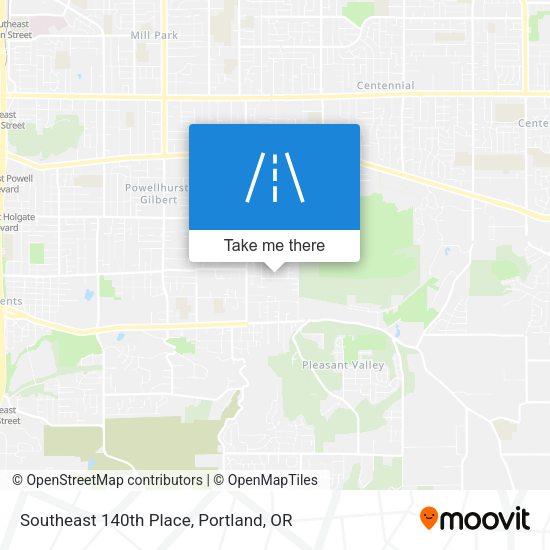 Southeast 140th Place map